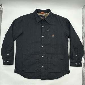 Walls Lumberton Large Black Duck DuPont Kevlar RealTree Camo Lined Snap Jacket